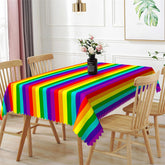 Lofaris Pride Month In NYC Rainbow Rectangle Tablecloth